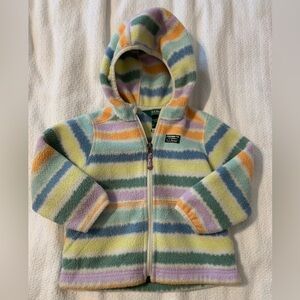 Toddler girls LL Bean fleece jacket size 2T